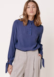 חולצה מכופתרת - כחול - דגם אבולעפיה - US-Fashion.tlv