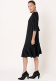 שמלת יום - שחור - דגם ג'באליה - US-Fashion.tlv
