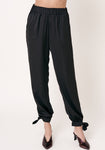 מכנסיים עם גומי - הדפס שמנת - דגם טאג'יר - US-Fashion.tlv
