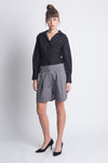 מכנסיים קצרים לנשים - אפור - דגם מנהטן - US-Fashion.tlv